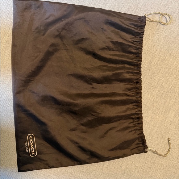 Coach Signature Canvas Crossbody Bag Brown/Tan w/ Leather Trim + Dust Bag - Picture 13 of 13